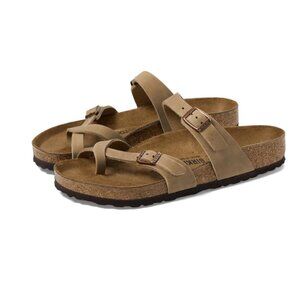 Genuine Birkenstock Mayari Tobacco Brown Oiled Leather Sandals